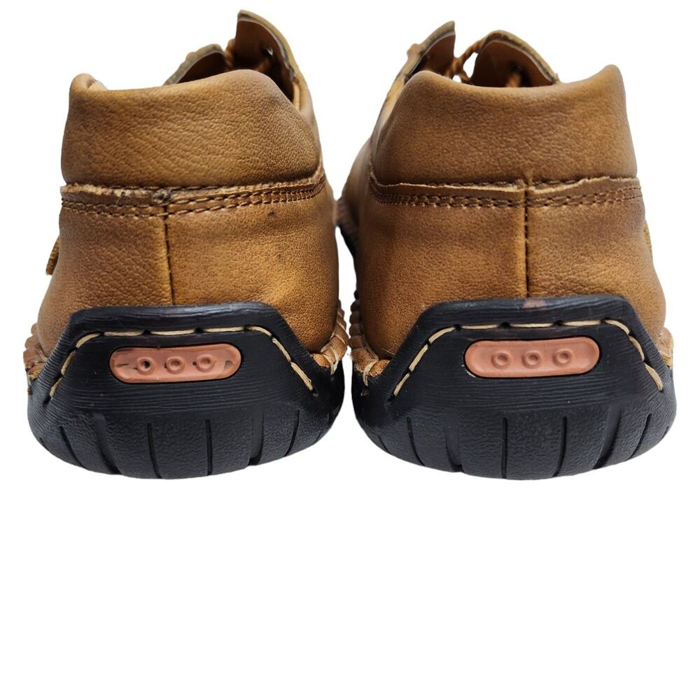 FiveStoreCity Sneakers Loafers Mens 10.5 Handmade Leather Brown Multifunctional - Picture 7 of 10